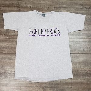 Texas Christian University TCU Horned Frogs Vintage Shortsleeve Shirt Embroider